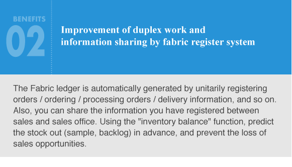 Improvement of duplex work and information sharing by fabric register system